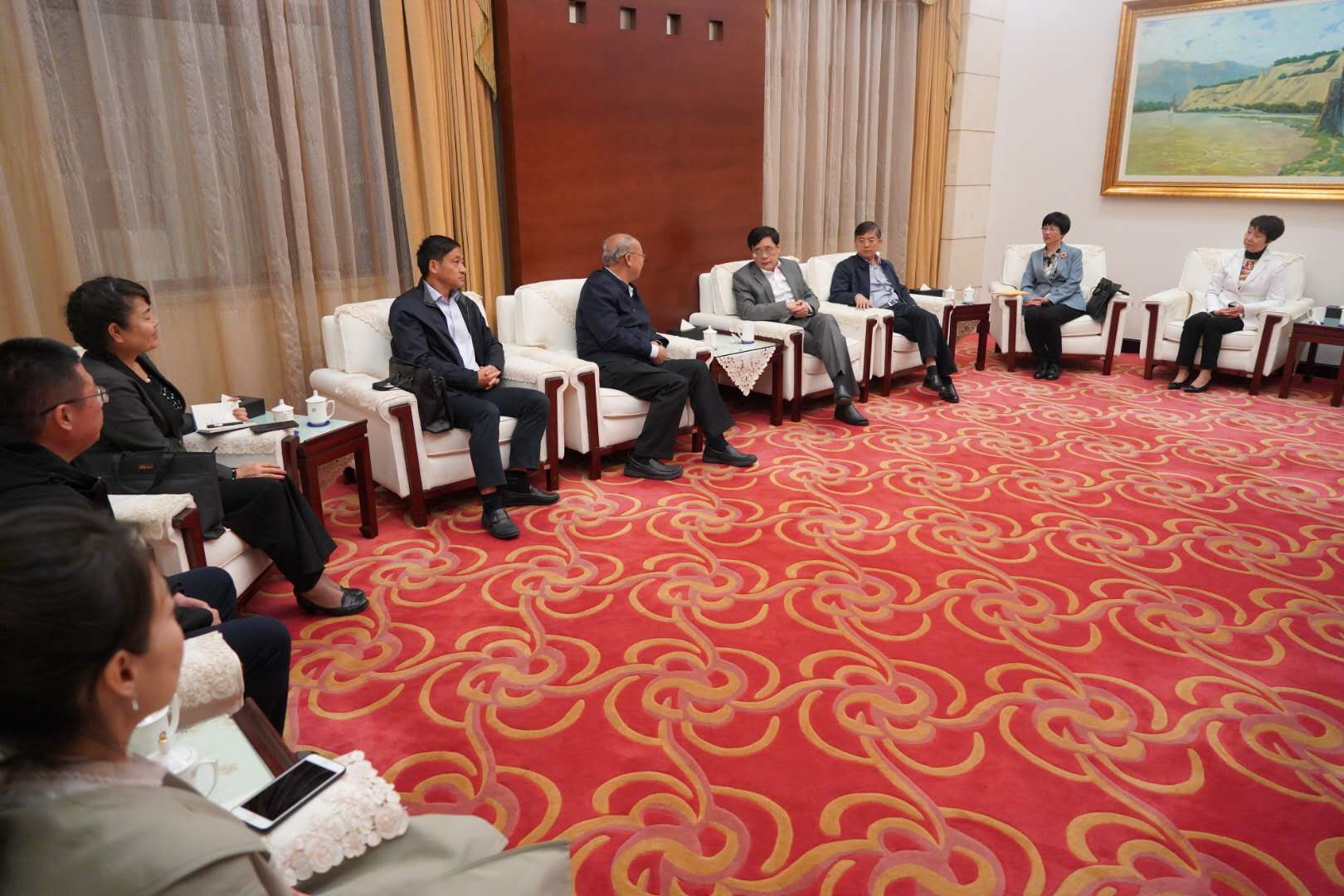 何维会见农工党甘肃省委会领导班子成员