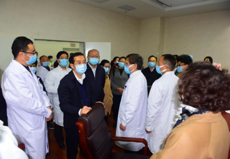 杨震走访农工党甘肃省中医院支部委员会